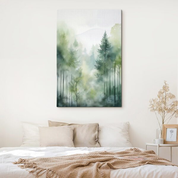 Painting of a forest