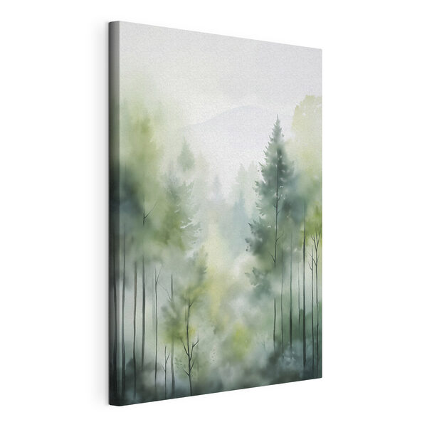Canvas Schilderijen Canvas Schilderijen Schilderij van een bos (Artikelnummer: s46690)
