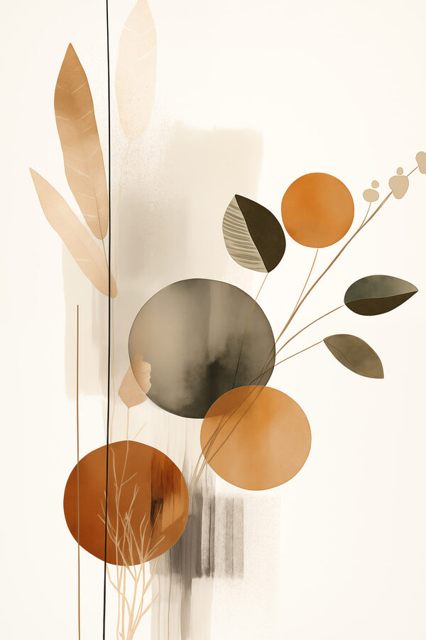 - Soft hues and botanical shapes unite - Soft hues and botanical shapes unite