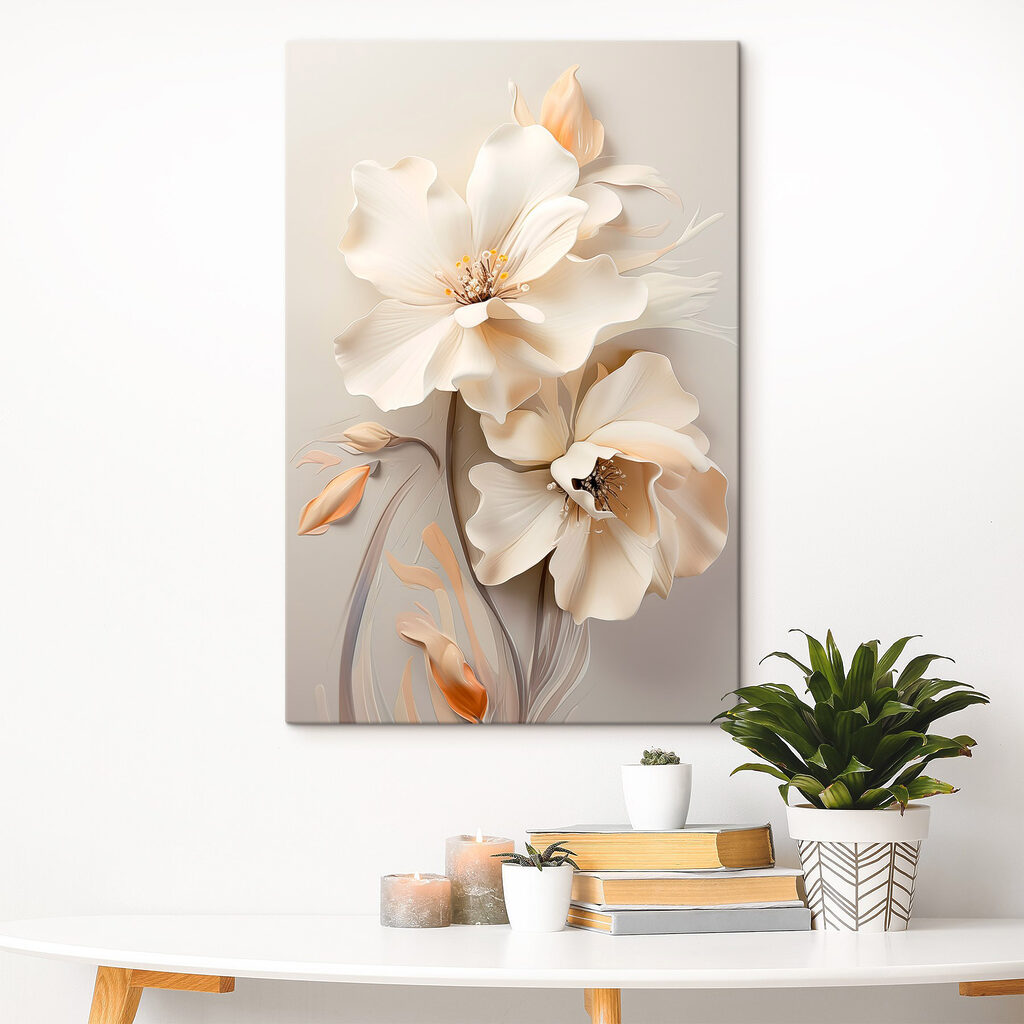 Delicate blooms in soft tones