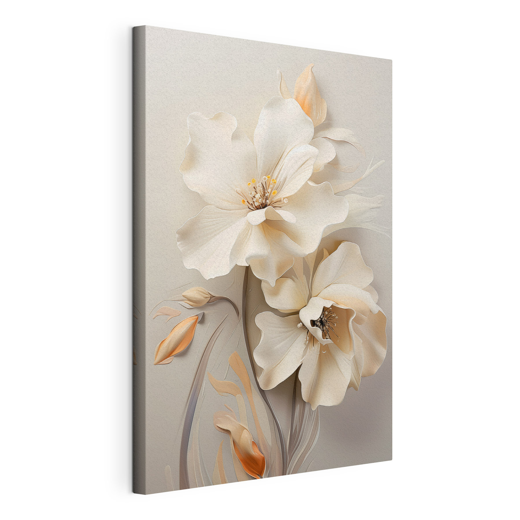 Delicate blooms in soft tones