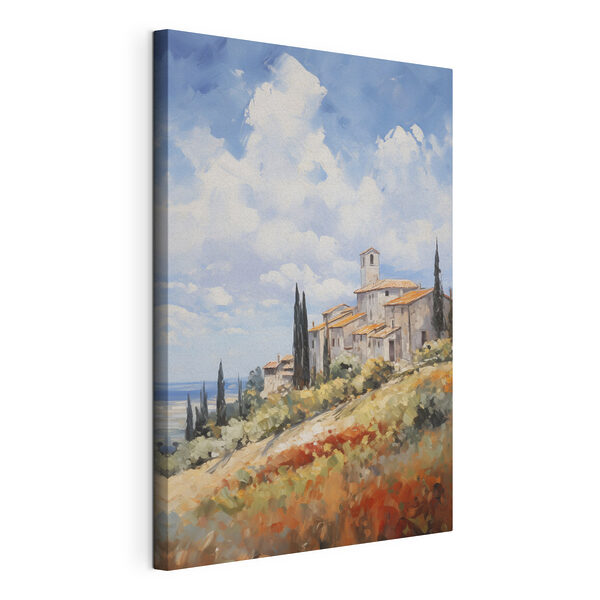 Canvas Schilderijen Schilderij van een dorp (Artikelnummer: s46716) Canvas Schilderijen Canvas Schilderijen Schilderij van een dorp (Artikelnummer: s46716)