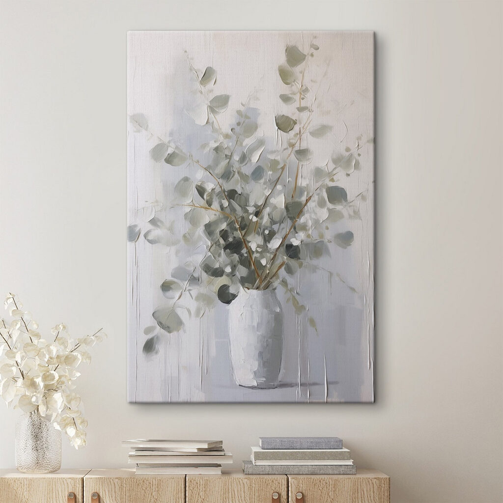 Painting of a plant in a vase