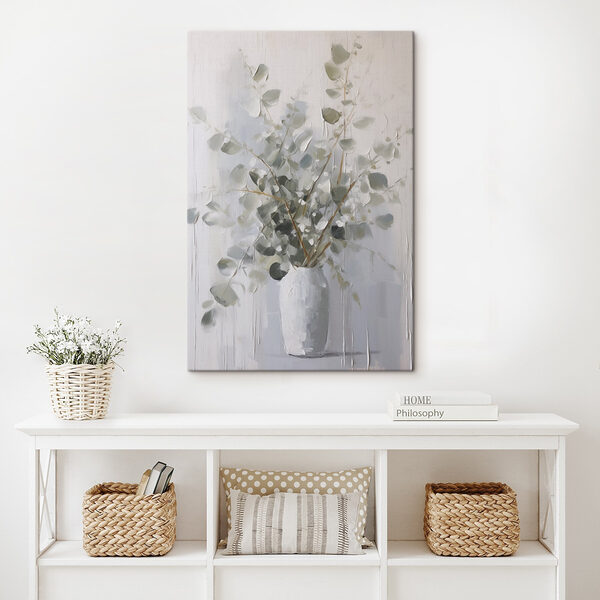 Painting of a plant in a vase