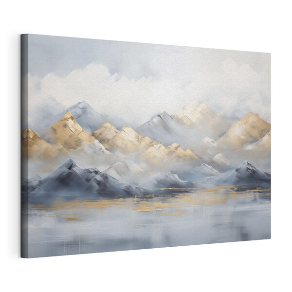 Canvas Schilderijen Schilderij van bergen en mist (Artikelnummer: s46765) Canvas Schilderijen Canvas Schilderijen Schilderij van bergen en mist (Artikelnummer: s46765)