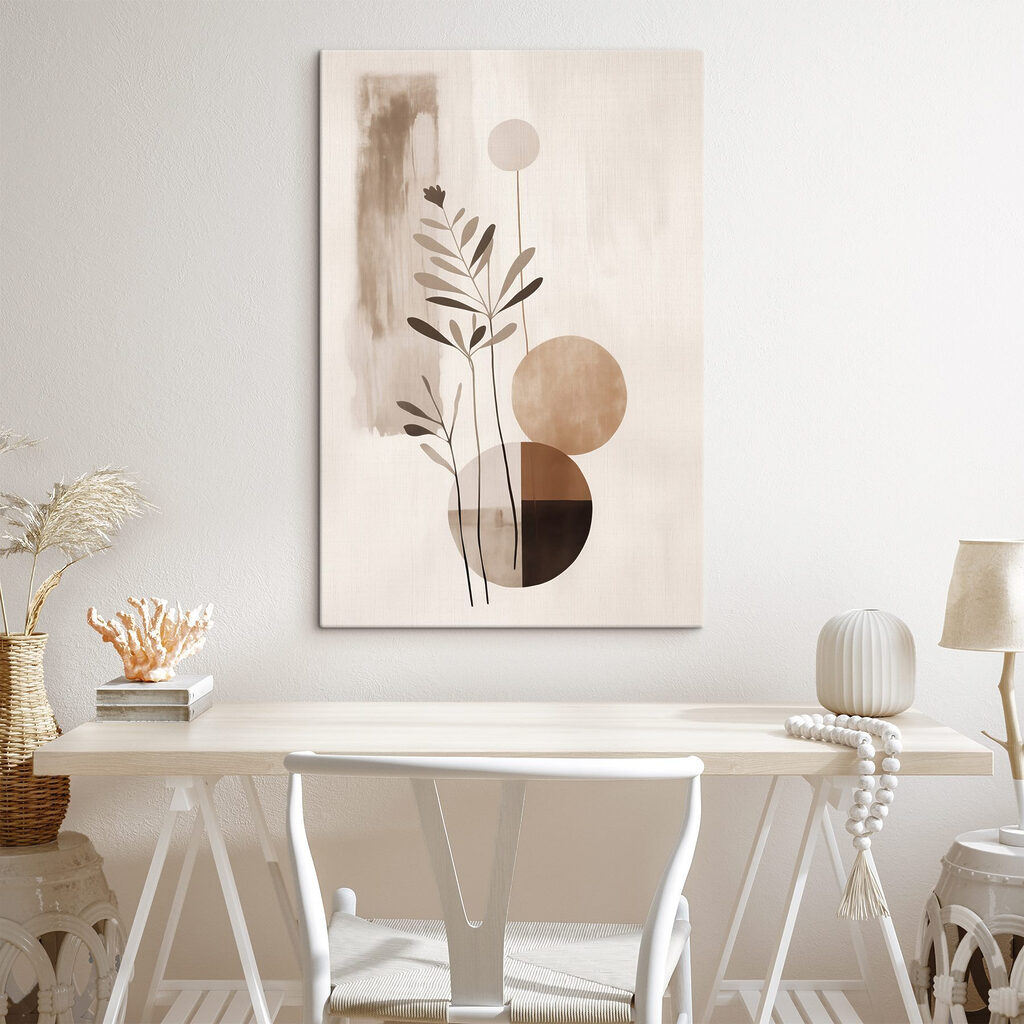 - Minimalist design with earthy tones