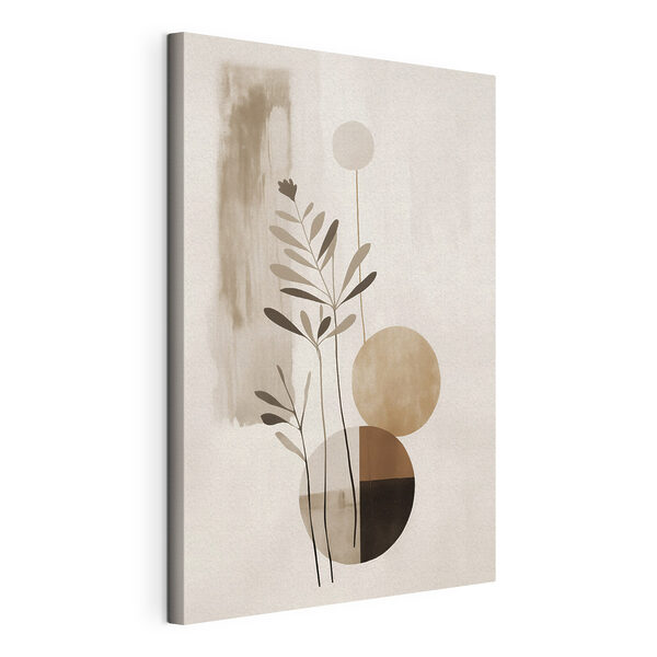 Canvas Schilderijen Canvas Schilderijen - Minimalistisch ontwerp in aardetinten (Artikelnummer: s46782)