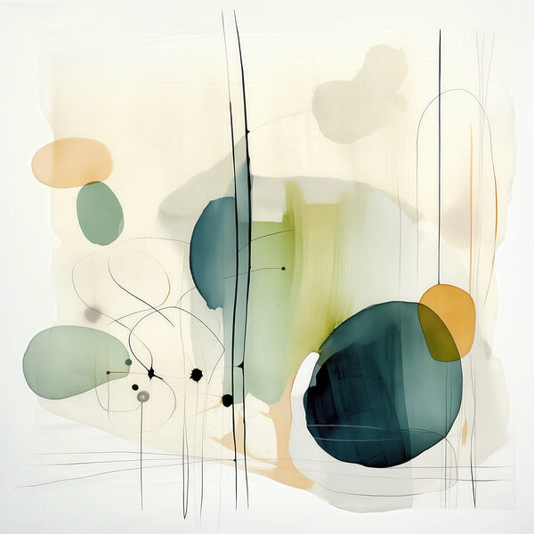 Painting of circles and lines Painting of circles and lines