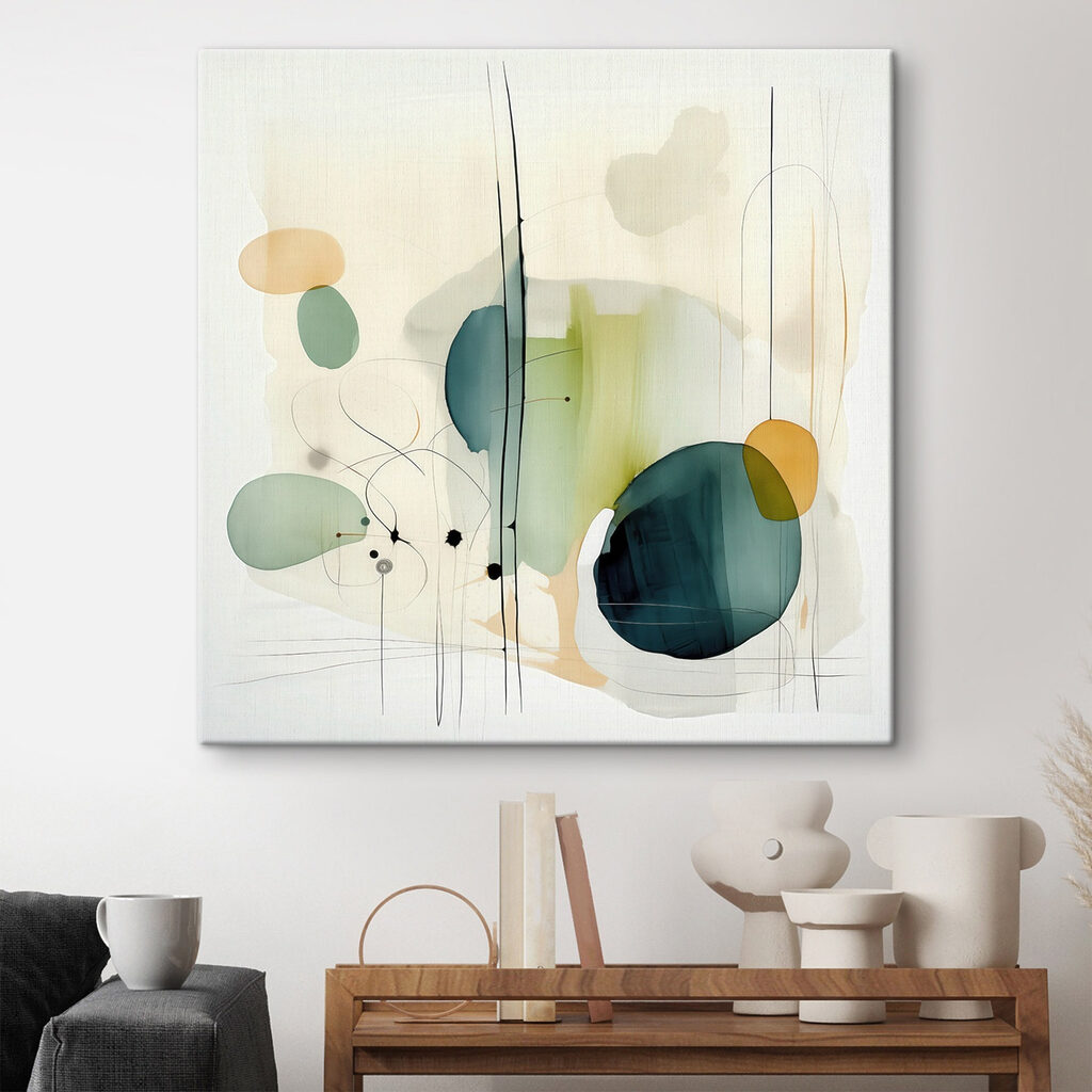 Painting of circles and lines Painting of circles and lines