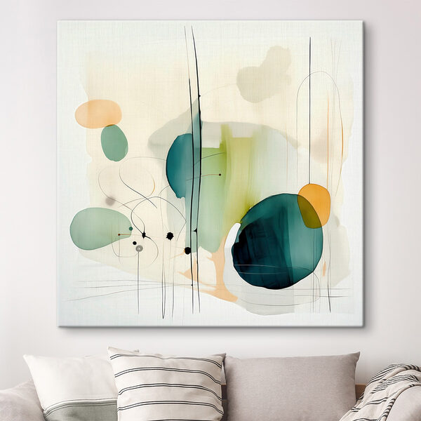 Painting of circles and lines Painting of circles and lines