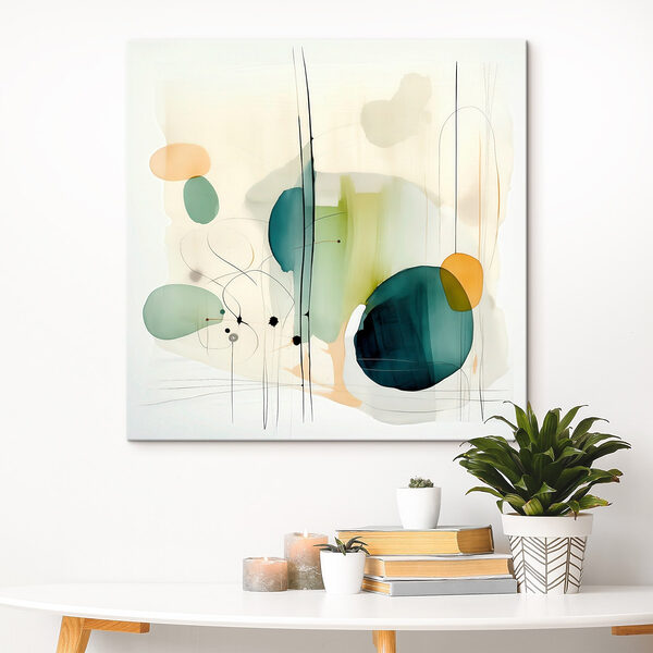 Painting of circles and lines Painting of circles and lines