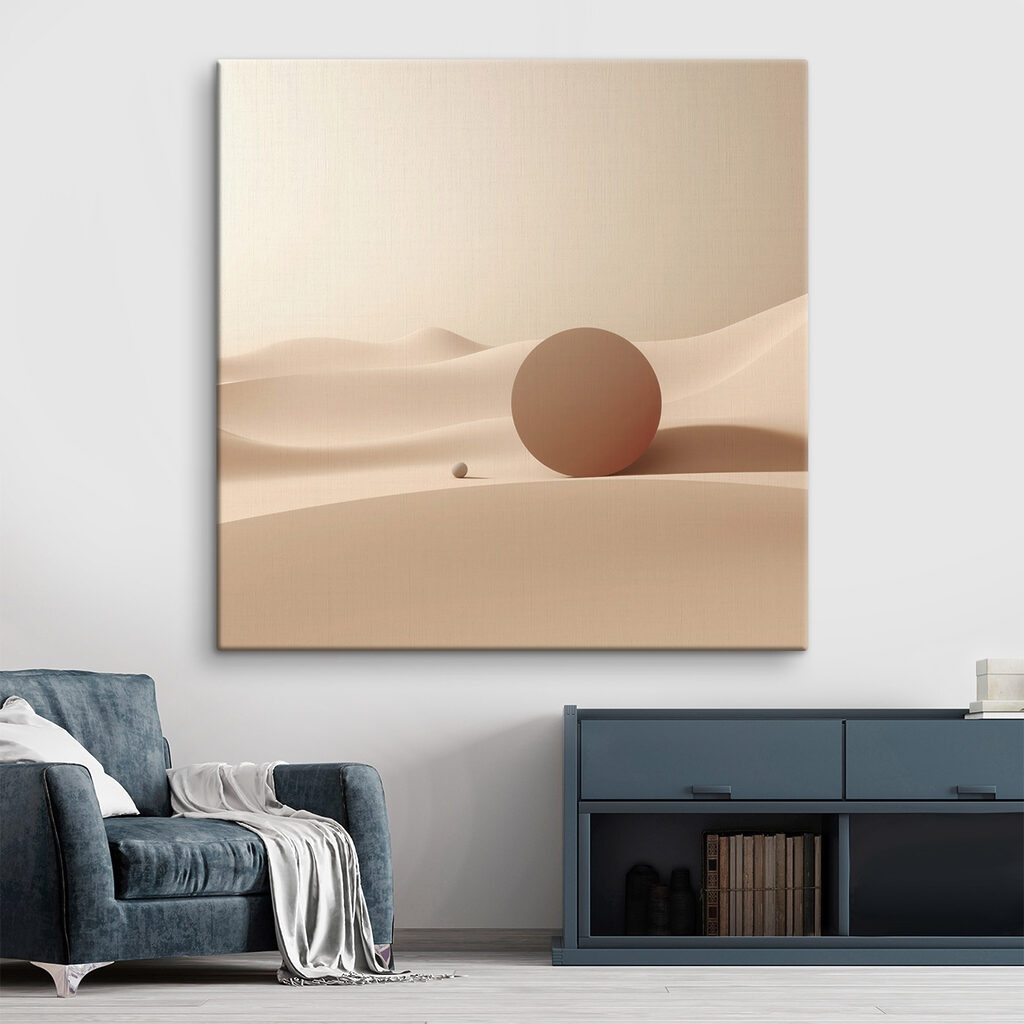 Ball and a ball in a desert Ball and a ball in a desert