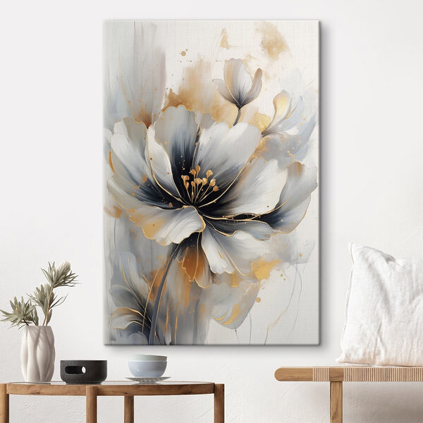 Canvas Schilderijen Canvas Schilderijen Schilderij van een bloem (Artikelnummer: s46821)