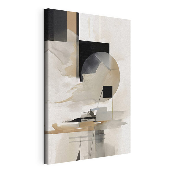 Canvas Schilderijen Schilderij van een cirkel en vierkanten (Artikelnummer: s46909) Canvas Schilderijen Canvas Schilderijen Schilderij van een cirkel en vierkanten (Artikelnummer: s46909)