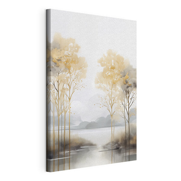 Canvas Schilderijen Schilderij van bomen en water (Artikelnummer: s47015) Canvas Schilderijen Canvas Schilderijen Schilderij van bomen en water (Artikelnummer: s47015)