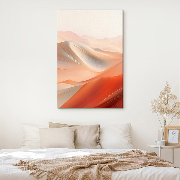 Canvas Schilderijen Woestijnlandschap met zandduinen