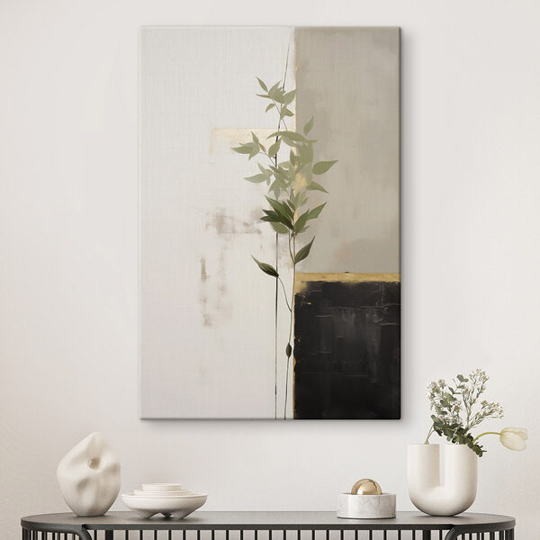 Canvas Schilderijen Canvas Schilderijen Plant die tegen een muur opgroeit (Artikelnummer: s47037)