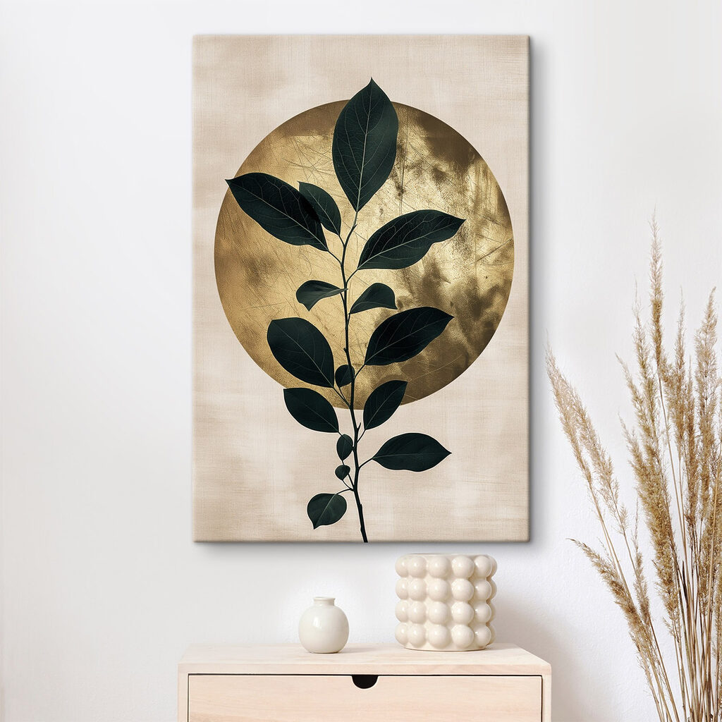 - Elegant leaves against a soft backdrop