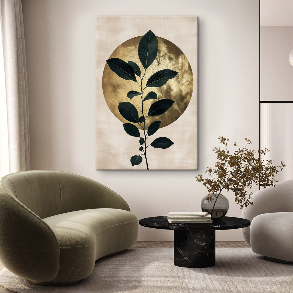 - Elegant leaves against a soft backdrop