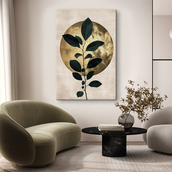 - Elegant leaves against a soft backdrop