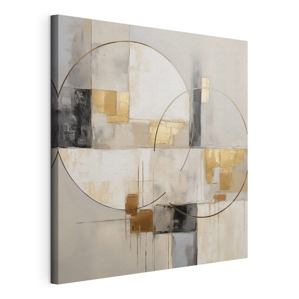 Abstract circles in muted tones