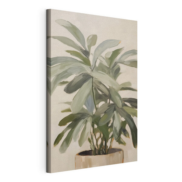Canvas Schilderijen Canvas Schilderijen Plant met bladeren eraan (Artikelnummer: s47240)