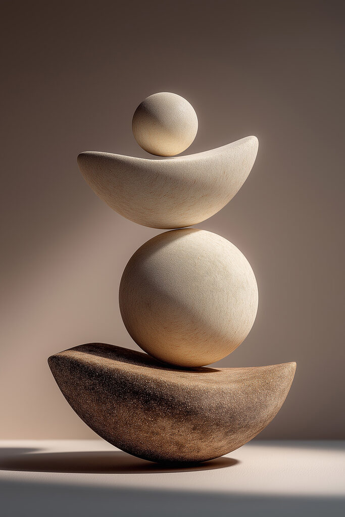 Stack of rocks stacked on each other