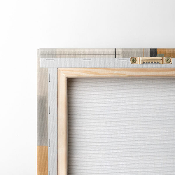 Painting of a white and grey art Painting of a white and grey art