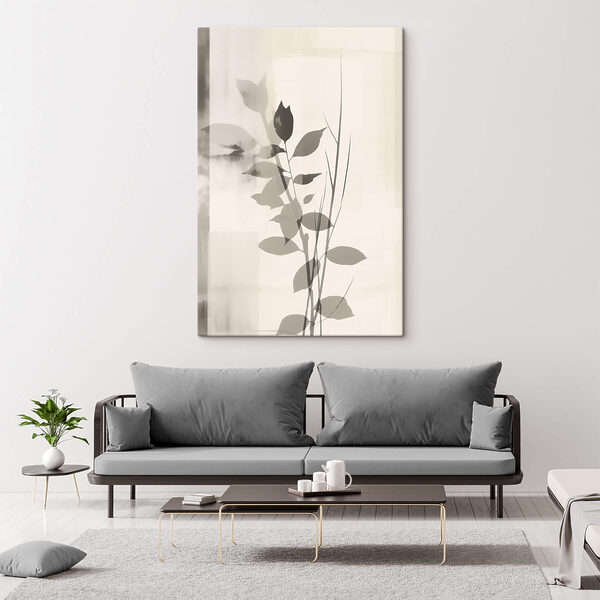 Canvas Schilderijen Canvas Schilderijen Plant met bladeren eraan (Artikelnummer: s47103)