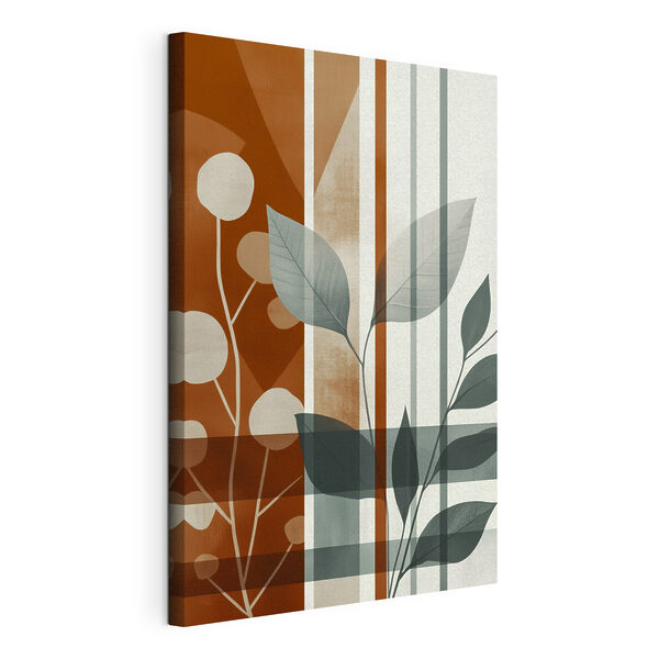 Canvas Schilderijen Een kunstzinnig spel van bladeren en lijnen (Artikelnummer: s47248) Canvas Schilderijen Canvas Schilderijen Een kunstzinnig spel van bladeren en lijnen (Artikelnummer: s47248)