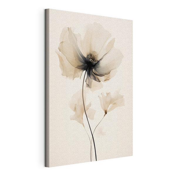 Canvas Schilderijen Bloem met doorzichtige bloemblaadjes (Artikelnummer: s46944) Canvas Schilderijen Canvas Schilderijen Bloem met doorzichtige bloemblaadjes (Artikelnummer: s46944)