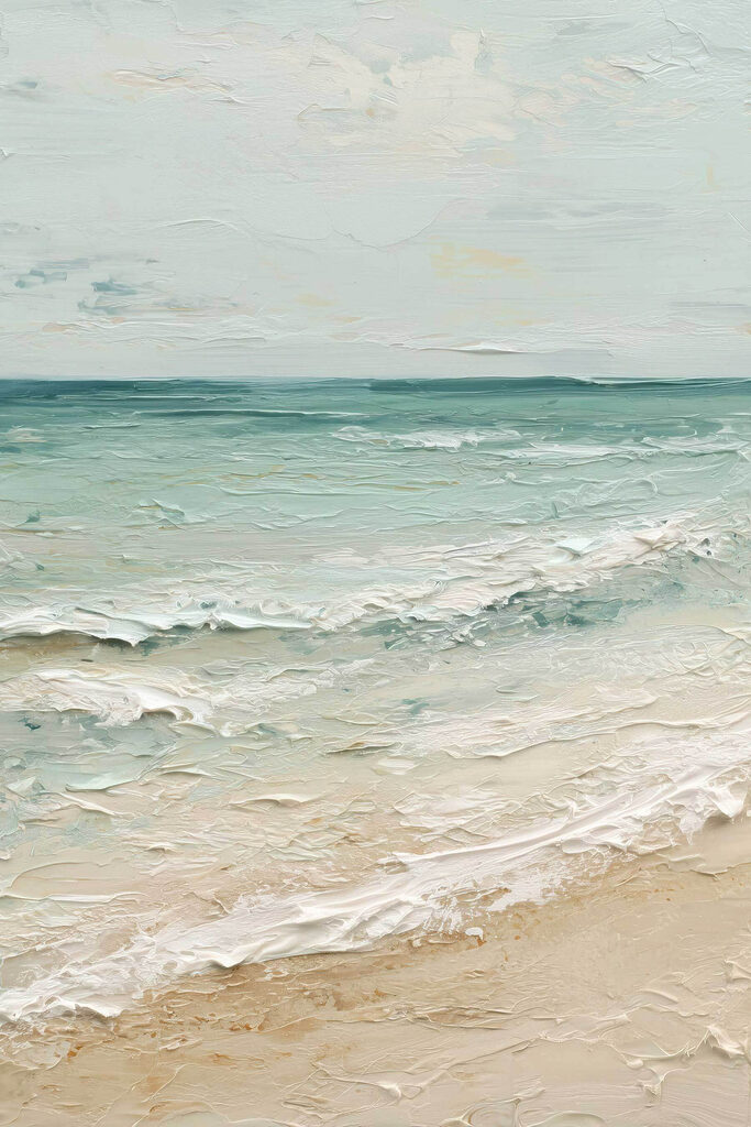 Beach with waves and sand Beach with waves and sand