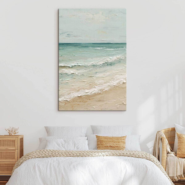 Beach with waves and sand Beach with waves and sand
