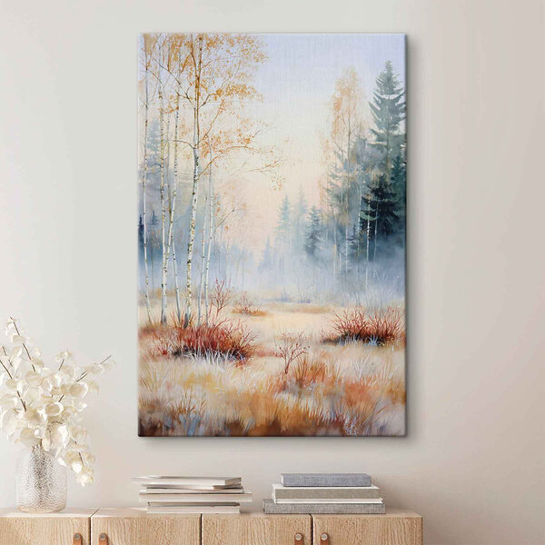 Canvas Schilderijen Canvas Schilderijen Schilderij van een bos in de mist (Artikelnummer: s47129)