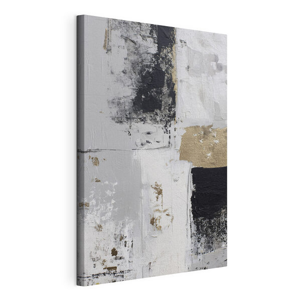 Canvas Schilderijen Canvas Schilderijen Wit en zwart schilderij (Artikelnummer: s47134)