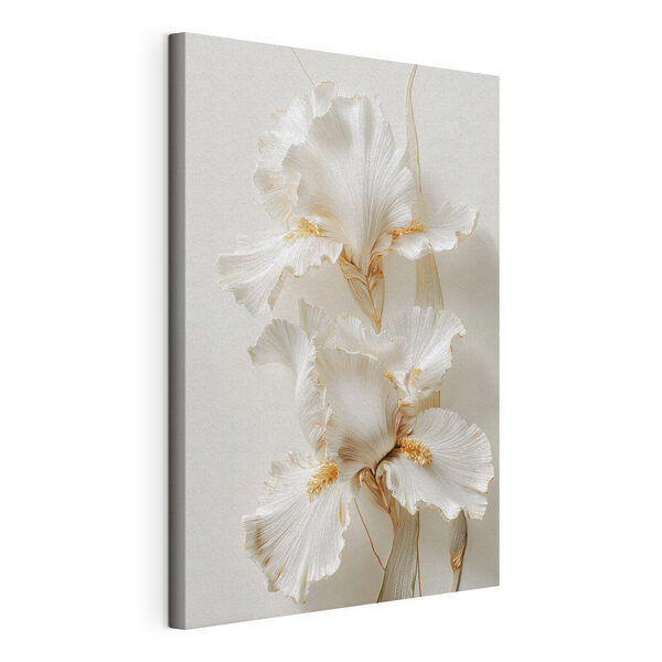 Canvas Schilderijen Elegant bloemstuk tentoongesteld