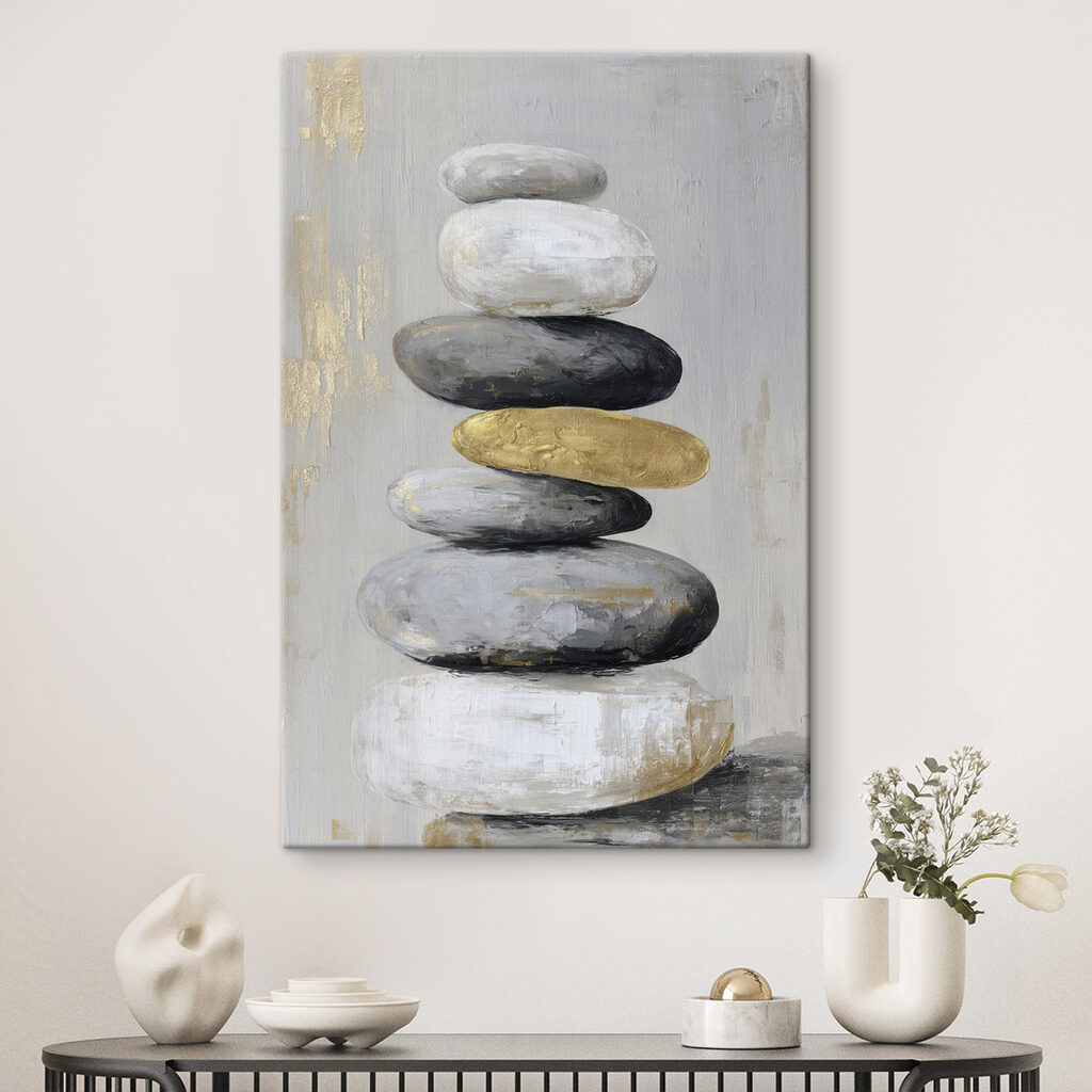 Painting of a stack of rocks Painting of a stack of rocks