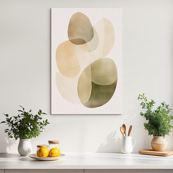 Soft curves in gentle earth tones Soft curves in gentle earth tones