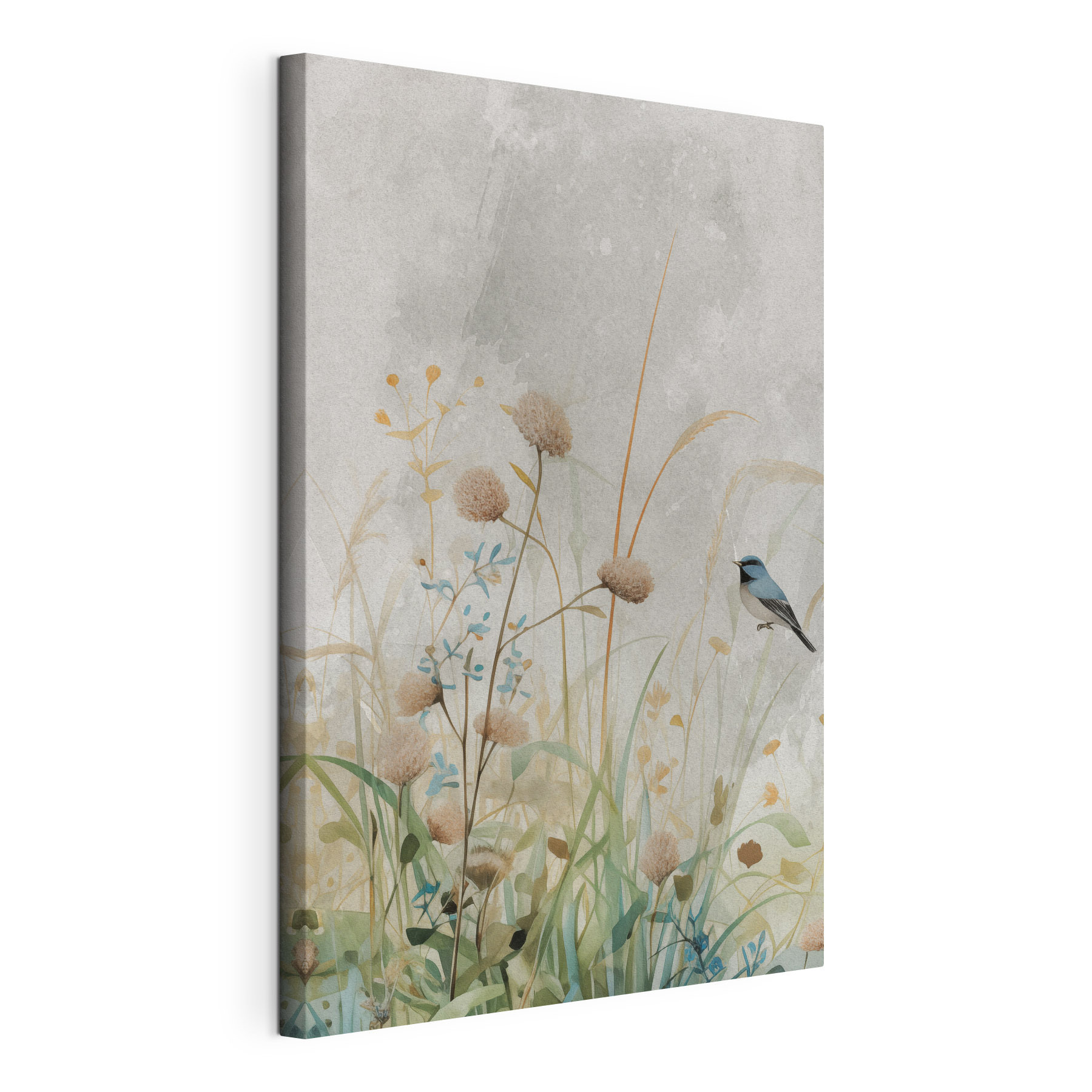 Bird in a field of flowers Bird in a field of flowers