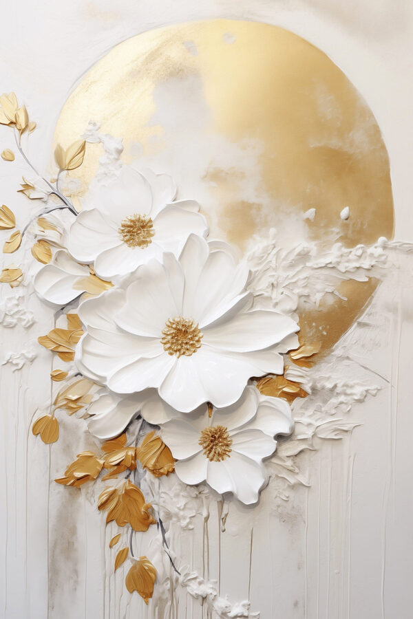 Elegant blooms on a textured background