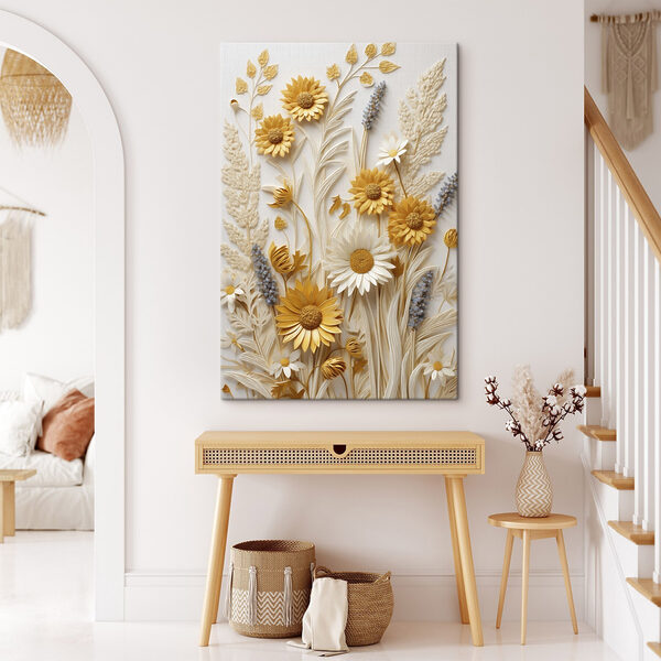 Canvas Schilderijen Canvas Schilderijen Elegant bloemstuk in zachte tinten (Artikelnummer: s47430)