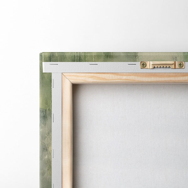 Green and white painting