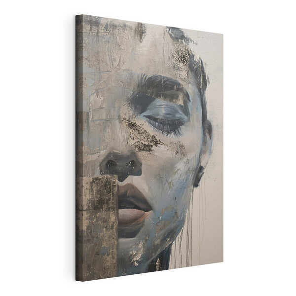 Canvas Schilderijen Canvas Schilderijen Schilderij van het gezicht van een man (Artikelnummer: s47481)
