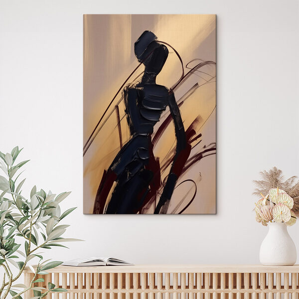 Canvas Schilderijen Schilderij van een vrouw