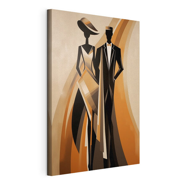 Canvas Schilderijen Man en vrouw in pak (Artikelnummer: s47357) Canvas Schilderijen Canvas Schilderijen Man en vrouw in pak (Artikelnummer: s47357)