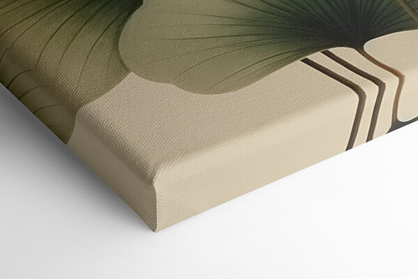 Delicate leaves, soft earth tones