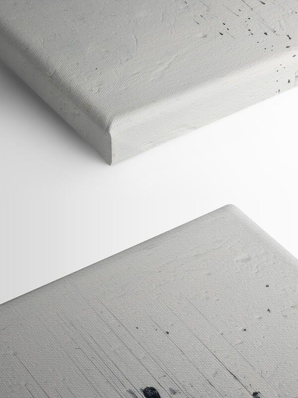 Black paint on a white surface Black paint on a white surface