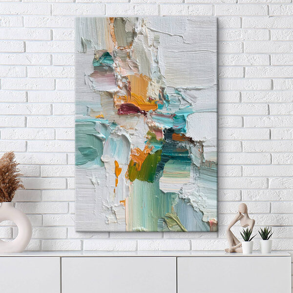 Canvas Schilderijen Canvas Schilderijen Een levendig kleurenpalet met abstracte tinten (Artikelnummer: s46958)