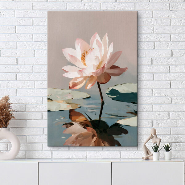 Canvas Schilderijen Canvas Schilderijen Bloem in het water (Artikelnummer: s47093)