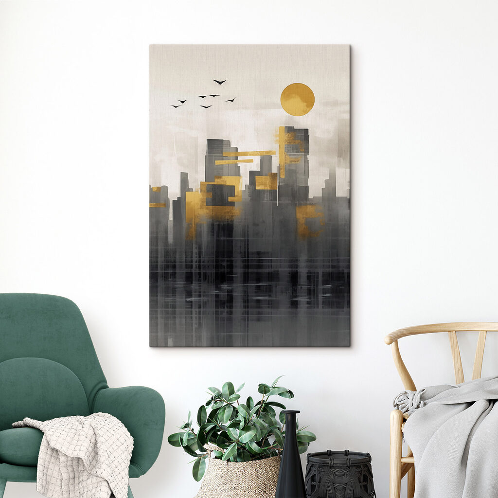 Painting of a city